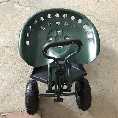 Adjustable Garden Rolling Work Seat Kursi Bergulir Untuk Berkebun Troli Dengan Kursi Putar