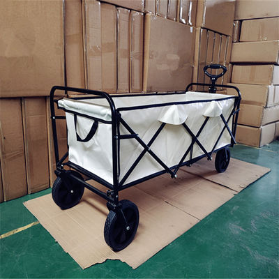 Utility Folding Outdoor Camping Barrow Dengan Tubuh Diperpanjang Roda Berputar 360 Derajat