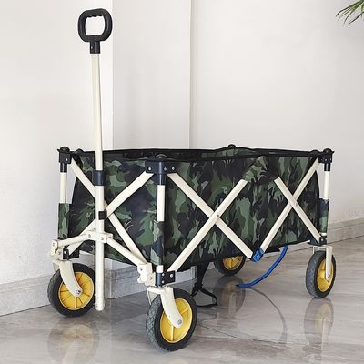 Semua Medan Trolley Untuk Berkemah Di Luar Ruangan Lipat Wagon Badan Dan Logo Yang Dapat Disesuaikan