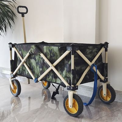 Semua Medan Trolley Untuk Berkemah Di Luar Ruangan Lipat Wagon Badan Dan Logo Yang Dapat Disesuaikan