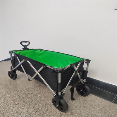Disesuaikan 7 Inch Wheel Trolley Cart Camping Garden Foldable Wagon