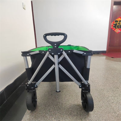 Disesuaikan 7 Inch Wheel Trolley Cart Camping Garden Foldable Wagon