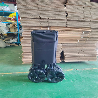 Roda Putar 360 ° Garden Wagon Trolley Cart Lipat Warna Disesuaikan