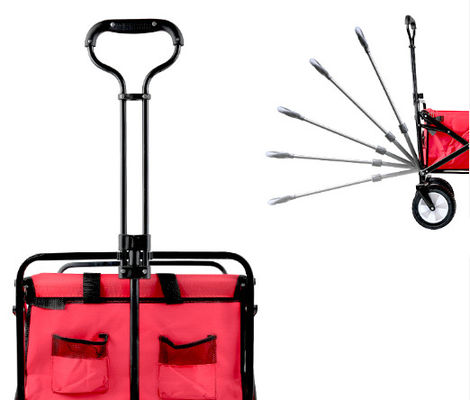 Retractable Handle Stall Folding Car Untuk Berkemah Di Luar Ruangan