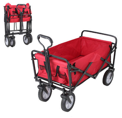 Retractable Handle Stall Folding Car Untuk Berkemah Di Luar Ruangan