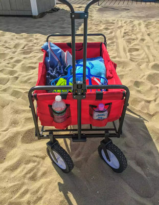 Retractable Handle Stall Folding Car Untuk Berkemah Di Luar Ruangan