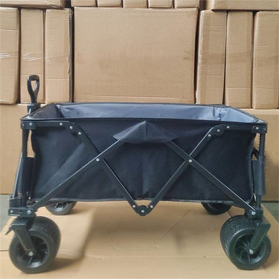 Kain Kustom Roda PU Berkemah Di Luar Ruangan Gerobak Gerobak Tarik Tangan Lipat