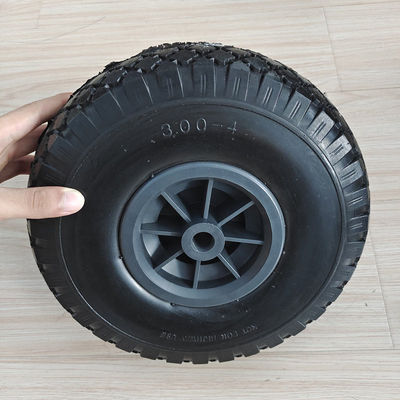 10 Inch 3.00-4 Roda Ban Karet Pneumatik Untuk Hand Truck Trolley Dolly