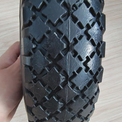 10 Inch 3.00-4 Roda Ban Karet Pneumatik Untuk Hand Truck Trolley Dolly