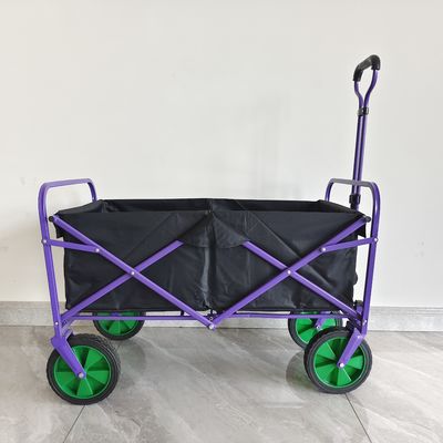 Stroller Gerobak Lipat Pegangan Dapat Ditarik Praktis Camping Cart Roda Custom