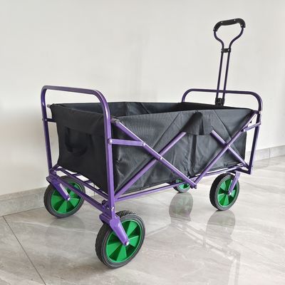 Stroller Gerobak Lipat Pegangan Dapat Ditarik Praktis Camping Cart Roda Custom