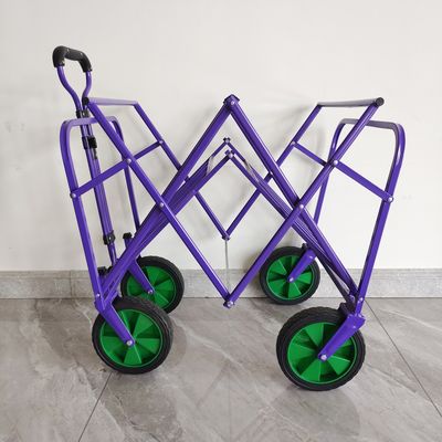 Stroller Gerobak Lipat Pegangan Dapat Ditarik Praktis Camping Cart Roda Custom
