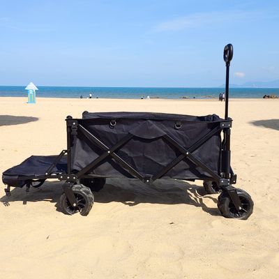 Gerobak Lipat Roda Lebar Terima Gerobak Pantai Lipat Empat Arah yang Disesuaikan