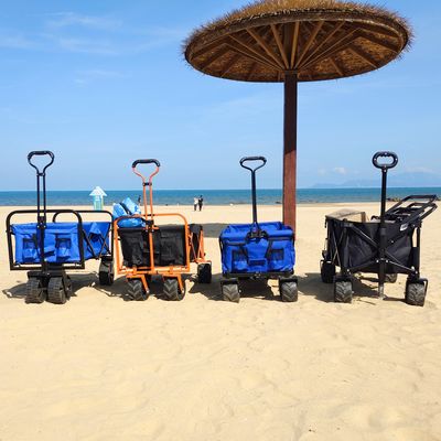 Gerobak Lipat Roda Lebar Terima Gerobak Pantai Lipat Empat Arah yang Disesuaikan