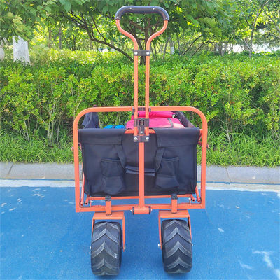PU Roda Piknik Serbaguna Taman Berkemah Di Luar Ruangan Keranjang Trolley Lipat