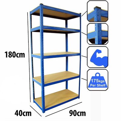 Custom Store 5 Tier Stainless Steel Display Rak Rak Gudang Untuk Penyimpanan