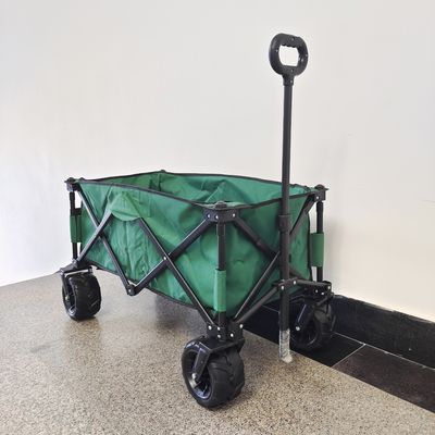 Double Deck Oxford Cloth Dilipat Beach Wagon Metal Frame Camping Wagon