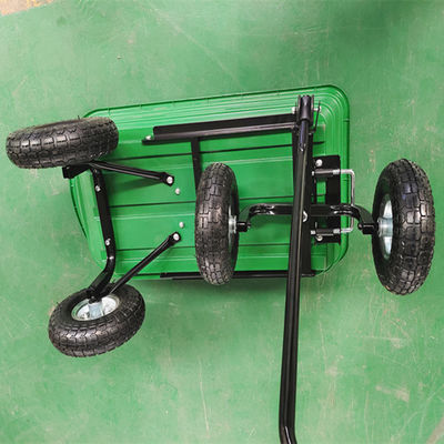 Utilitas 10 Inch Pneumatic Tires Wheel Garden Dump Truck Kapasitas 75L