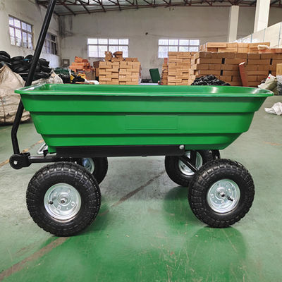 Utilitas 10 Inch Pneumatic Tires Wheel Garden Dump Truck Kapasitas 75L