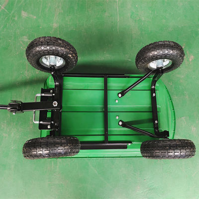 Utilitas 10 Inch Pneumatic Tires Wheel Garden Dump Truck Kapasitas 75L