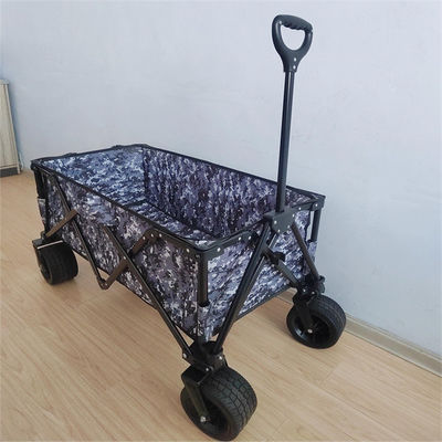 Outdoor Garden Camping Folding Beach Wagon Cart Tabung Baja Untuk Transportasi