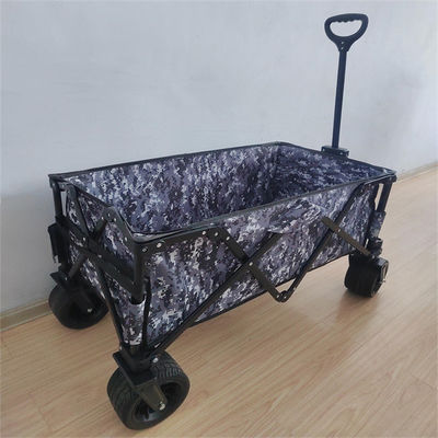 Outdoor Garden Camping Folding Beach Wagon Cart Tabung Baja Untuk Transportasi