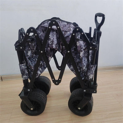 Outdoor Garden Camping Folding Beach Wagon Cart Tabung Baja Untuk Transportasi