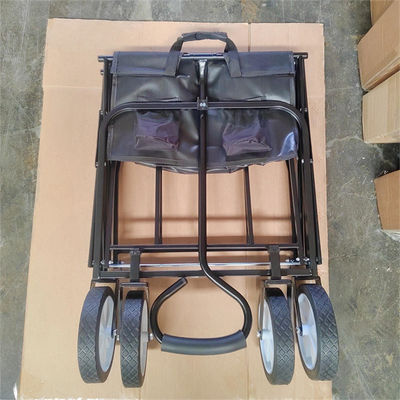 Stainless Steel Shopping Beach Garden Dilipat Tarik Troli Lipat Luar Ruangan