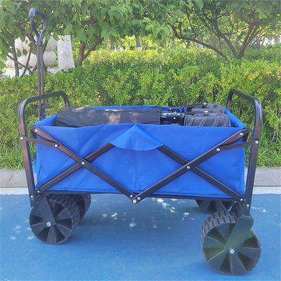 Handcart Foldable Wagon Cart Shopping Cart Dengan Roda Adjustable Folding Wagon