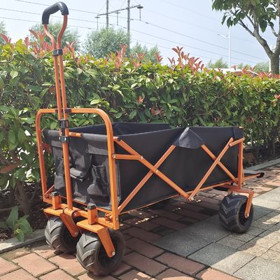 Struktur Pembukaan Samping Belakang Lipat Gerobak Gerobak Pantai Gerobak Berkemah Roda Lebar