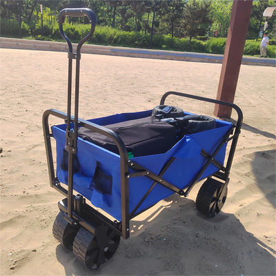 Handcart Foldable Wagon Cart Shopping Cart Dengan Roda Adjustable Folding Wagon