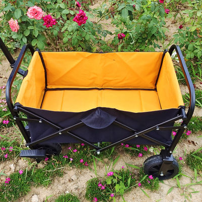 Trolley Bagasi Tangan Lipat Roda PVC Outdoor Lipat Mini Camping Cart