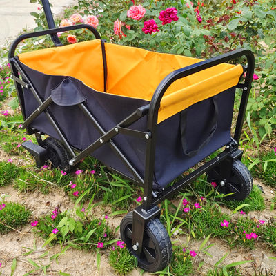 Trolley Bagasi Tangan Lipat Roda PVC Outdoor Lipat Mini Camping Cart