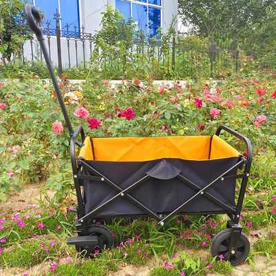 Trolley Bagasi Tangan Lipat Roda PVC Outdoor Lipat Mini Camping Cart