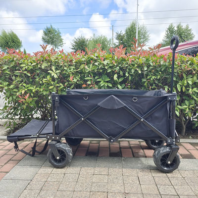 Keranjang Berkemah Piknik Lipat Penyimpanan Portabel Trolley Pantai Gerobak Lipat Lipat