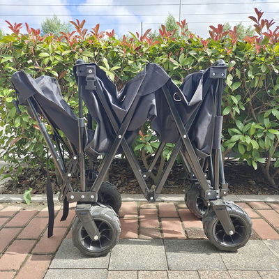 Keranjang Berkemah Piknik Lipat Penyimpanan Portabel Trolley Pantai Gerobak Lipat Lipat