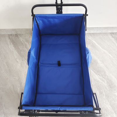 Rangka Stainless Steel Dilipat Gerobak Lipat Roda Ban Pneumatik Gerobak Taman Portabel