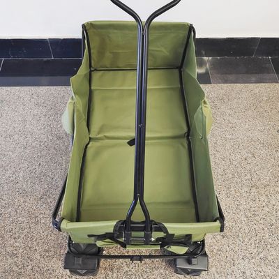 Roda Lebar Kereta Pantai Dilipat Gerobak Lipat Kemah Serbaguna Stroller Wagon
