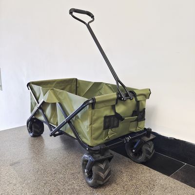 Roda Lebar Kereta Pantai Dilipat Gerobak Lipat Kemah Serbaguna Stroller Wagon