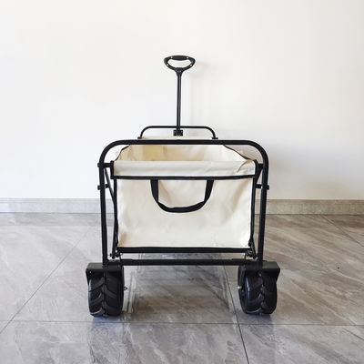 600D Oxford Folding Camping Cart PU Wheels Adjustable Dilipat Beach Wagon Extended Body