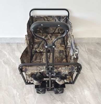 Keranjang Taman Lipat Tugas Berat 160LB Muat 4 Roda Trolley Pantai Berkemah