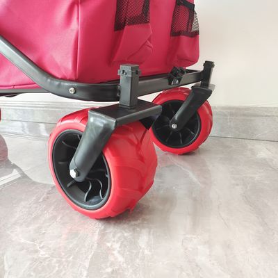 70KG Kapasitas Outdoor Camping Cart Roda Besar Collapsible Pantai Slider Cart