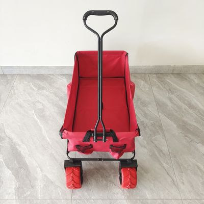 70KG Kapasitas Outdoor Camping Cart Roda Besar Collapsible Pantai Slider Cart