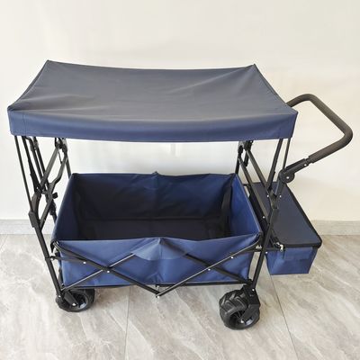Kereta Camping Lipat Kereta Troli Pantai Dengan Atap Dollies Lipat Wagon