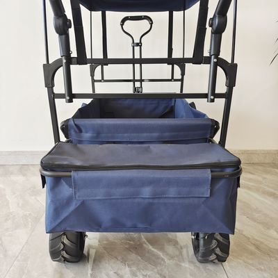 Kereta Camping Lipat Kereta Troli Pantai Dengan Atap Dollies Lipat Wagon