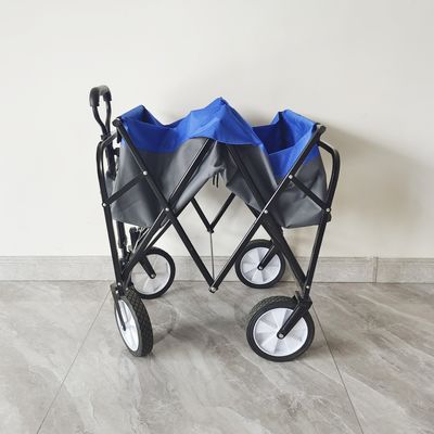 Mobil Camping Outdoor 8 Inch Wheels Folding Wagon Stroller Mobil Layanan Lipat