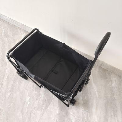 Outdoor Steel Frame Mini Camping Collapsible Wagon Cart Dengan Pengendali yang Bisa Disesuaikan