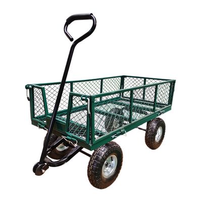 Ironton Steel Garden Cart 440 lb Kapasitas Heavy Duty Garden Dump Truck Karet Roda Inflatable