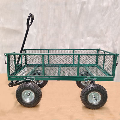 Ironton Steel Garden Cart 440 lb Kapasitas Heavy Duty Garden Dump Truck Karet Roda Inflatable