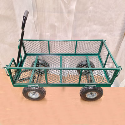 Ironton Steel Garden Cart 440 lb Kapasitas Heavy Duty Garden Dump Truck Karet Roda Inflatable